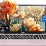 NIMO 15.6 IPS FHD-Laptop, 16GB RAM 1TB SSD Intel Pentium Quad Core N100, Computer with Backlit Keyboard Fingerprint (Beat to i3-1115G4 Up to 3.4GHz) Laptops for Student, Win 11 Rose Gold