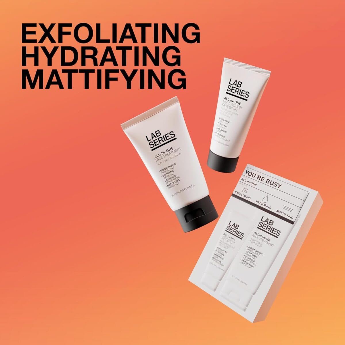 Lab Series All-In-One Men’s Skincare Set – Essential Skincare Routine Includes Men’s Face Wash – Men’s Face Moisturizer