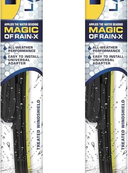 Rain-X 810165 Latitude 2-In-1 Water Repellent Wiper Blades, 22 Inch Windshield Wipers (Pack Of 2), Automotive Replacement Windshield Wiper Blades With Patented Rain-X Water Repellency Formula