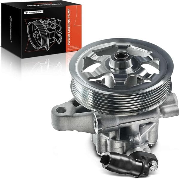 A-Premium Power Steering Pump, with Pulley, Compatible with Honda Accord 2008 2009 2010 2011 2012, 2.4L, Replace # 56100R40A03