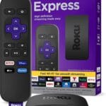 Roku Express | HD Roku Streaming Device with Standard Remote (no TV controls), Free & Live TV