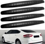 BokWin 4-Packs Black Anti-Collision Patch Bumper Guard Strip Anti-Scratch Bumper Protector Trim Universal for Cars SUV Pickup Truck