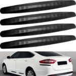 BokWin 4-Packs Black Anti-Collision Patch Bumper Guard Strip Anti-Scratch Bumper Protector Trim Universal for Cars SUV Pickup Truck