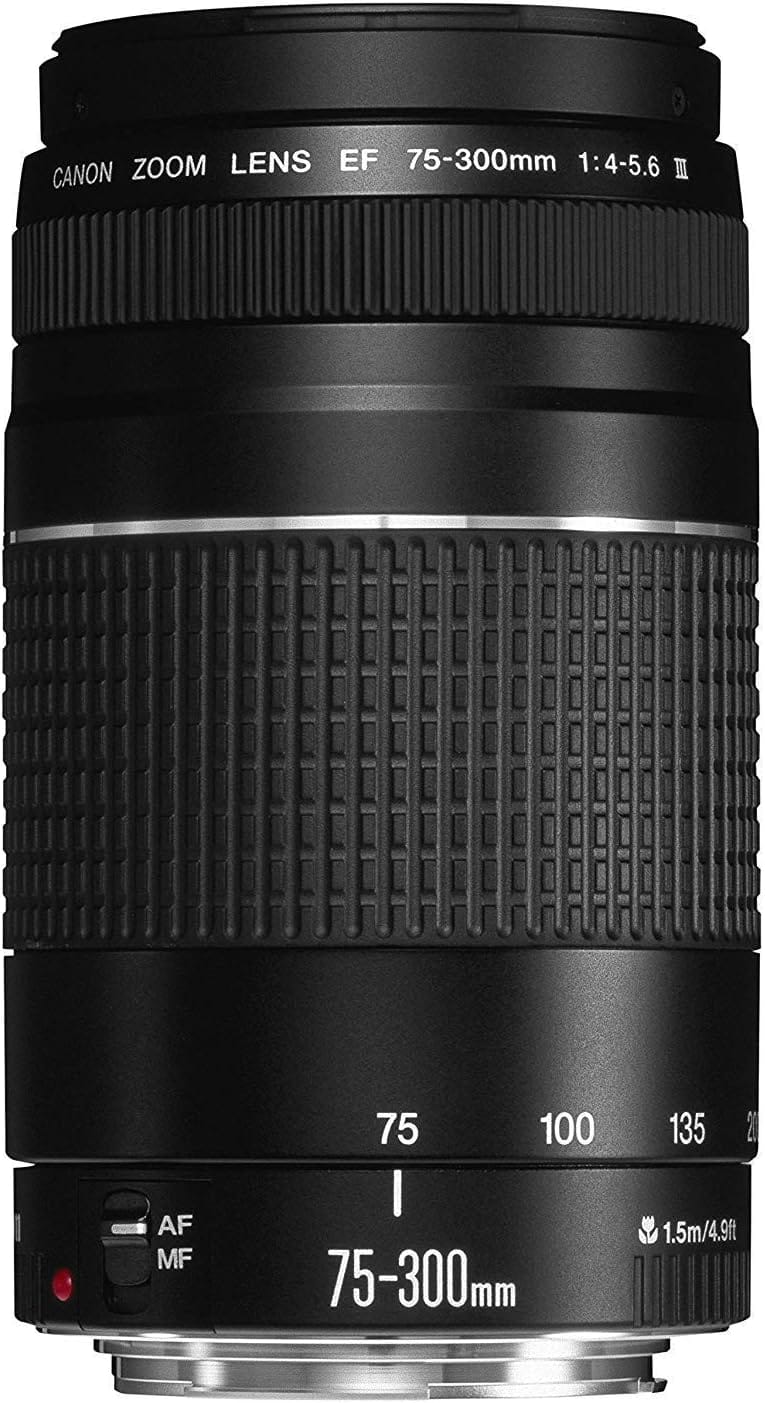 Canon EF 75 300mm F/4 5.6 III Telephoto Zoom Lens For Canon SLR Cameras Canon EF 75-300mm f/4-5.6 III Telephoto Zoom Lens for Canon SLR Cameras