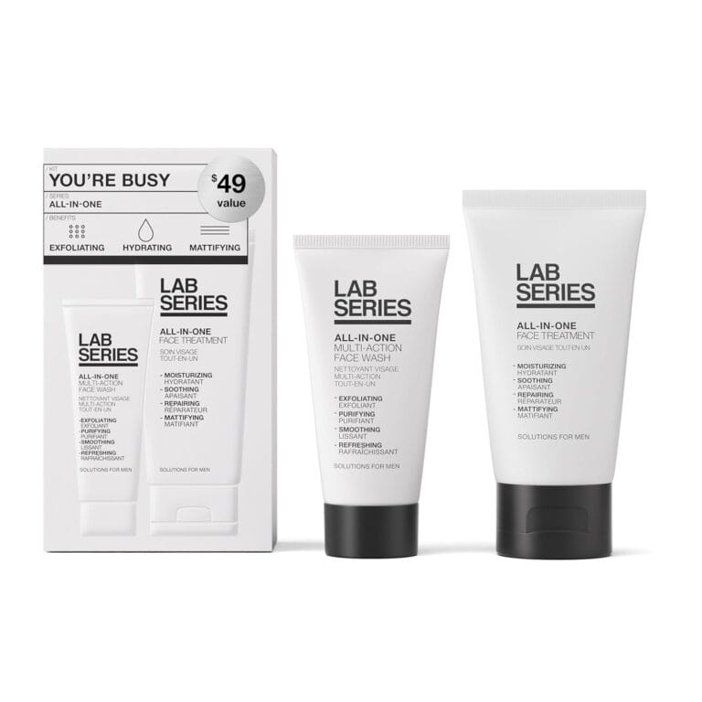 Lab Series All-In-One Men's Skincare Set - Essential Skincare Routine Includes Men's Face Wash - Men's Face Moisturizer