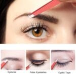 Tweezers Set, 4Pcs Eyebrows Tweezers for Women, Great Precision for Ingrown Hair, Splinter, Facial Hair Removal, Multicolored