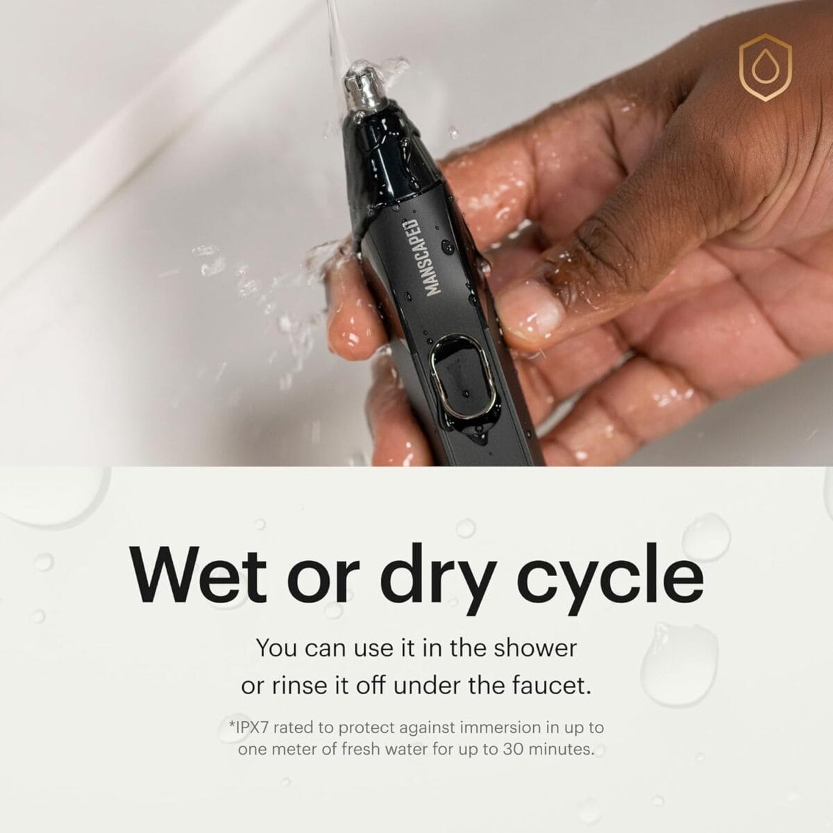 MANSCAPED Weed Whacker 2.0 Electric Nose & Ear Hair Trimmer  7,000 RPM Precision Tool with Rechargeable Battery, Wet/Dry, Easy to Clean, Improved Stainless Steel Replaceable Blade