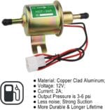 Universal Electric Fuel Pump Kit for All 12V Cars Trucks Boats Carburetor Lawn Mower, DC 12V (3-6PSI) Fuel Pump+ 2M 5/16″ ID Fuel Line + Fuel Filters + 10pcs Hose Clamp