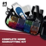 Wahl Clipper USA Color Pro Complete Haircutting Kit with Easy Color Coded Guide Combs – Corded Clipper for Hair Clipping & Grooming Men, Women, & Children – Model 79300-1001M