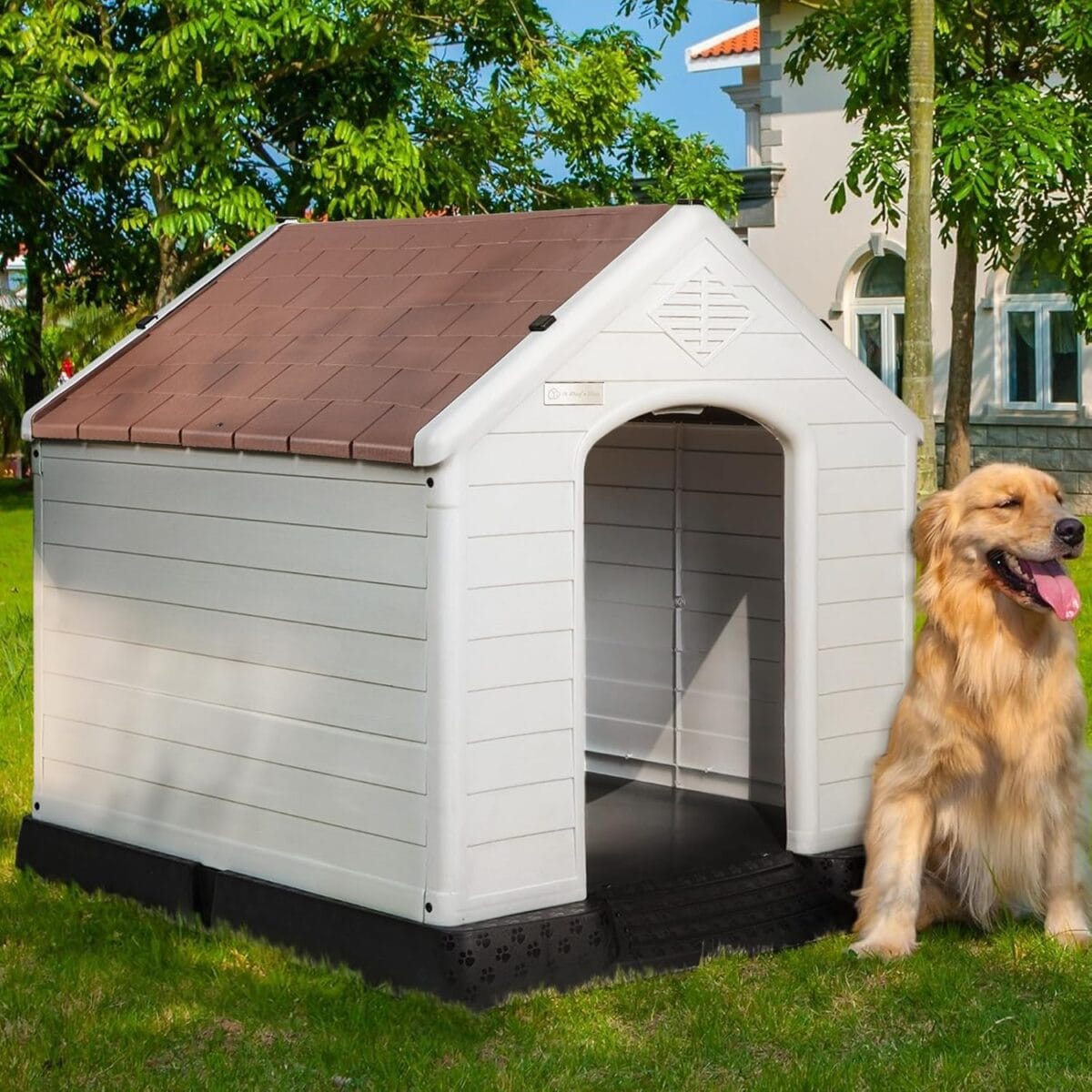 Dog House Outdoor Indoor for Small to Large Sized Dogs, - Image 1