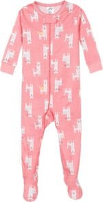 Gerber Baby Girls’ 4-Pack Footed Pajamas