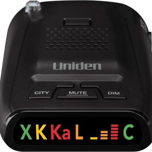 Uniden DFR1 Long Range Laser and Radar Detection, 360 Protection, City and Highway Modes, Easy-to-Read Color Icon Display with Signal Strength Meter Bars,Black