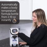 Baby Brezza Formula Pro Mini Baby Formula Mixer Machine Fits Small Spaces and is Portable for Travel Bottle Makers Makes The Perfect Bottle for Your Infant On The Go, White