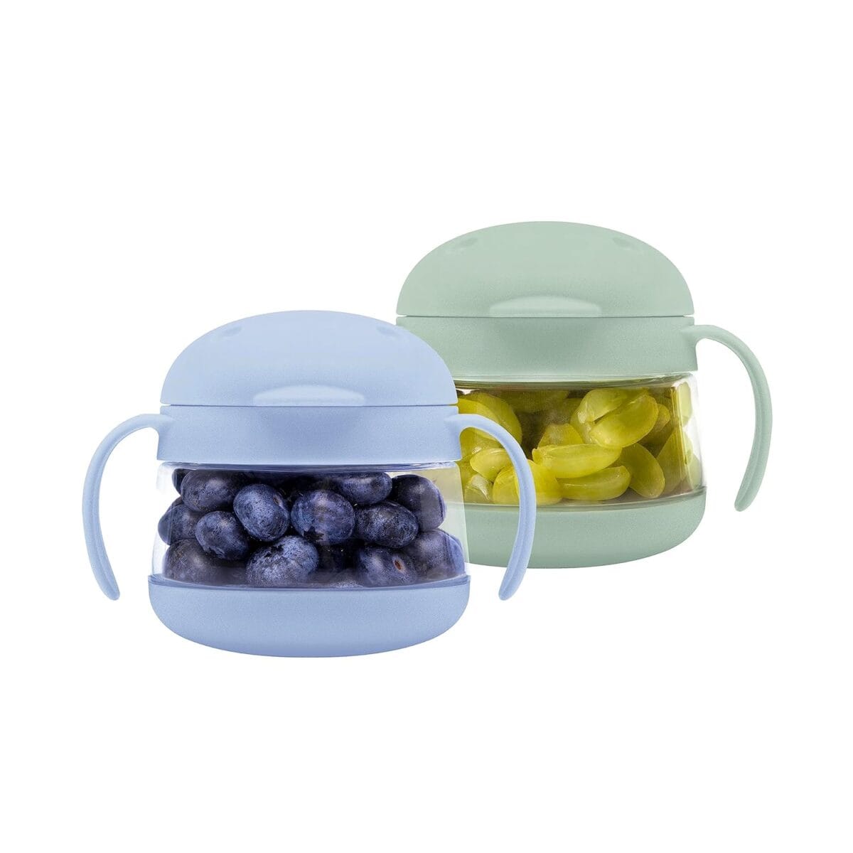 Ubbi Tweat No Spill Snack Container for Kids, BPA-Free, Toddler Snack Container, Easter Basket Stuffer, Sage & Blue