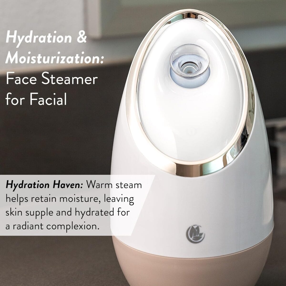 Facial Steamer SPA+ by Microderm GLO – Best Professional Nano Ionic Warm Mist, Home Face Sauna, Portable Humidifier Machine, Deep Clean & Tighten Skin, Daily Hydration for Maximum Serum Absorption