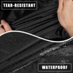 X AUTOHAUX Car Cover for Smart Fortwo 2007-2019 210D-PU Outdoor Full Car Cover All Weather with Door Zipper for Waterproof Windproof Sun Rain Snow Protection