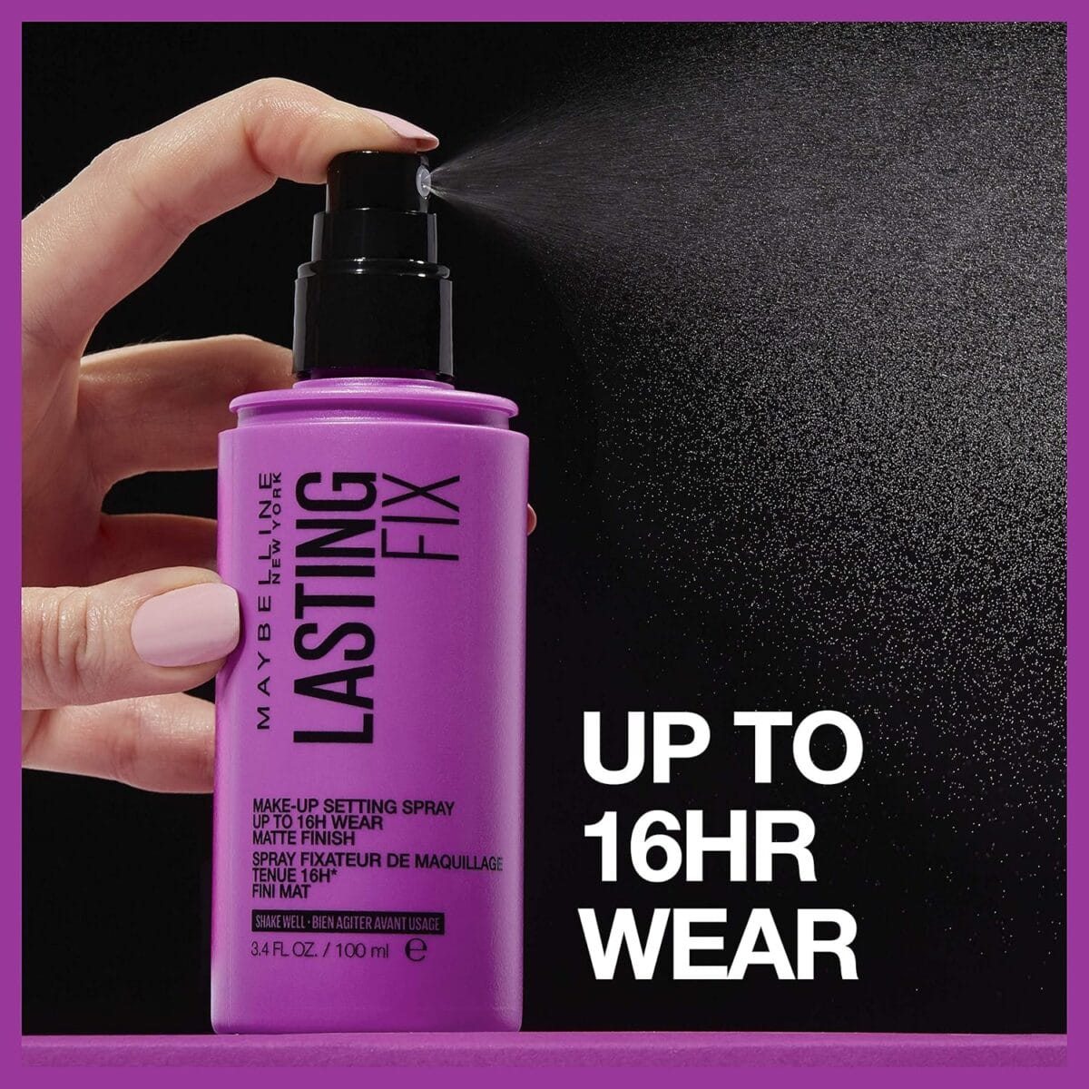 Maybelline New York Facestudio Lasting Fix Makeup Setting Spray, Matte Finish, 3.4 fl. oz.