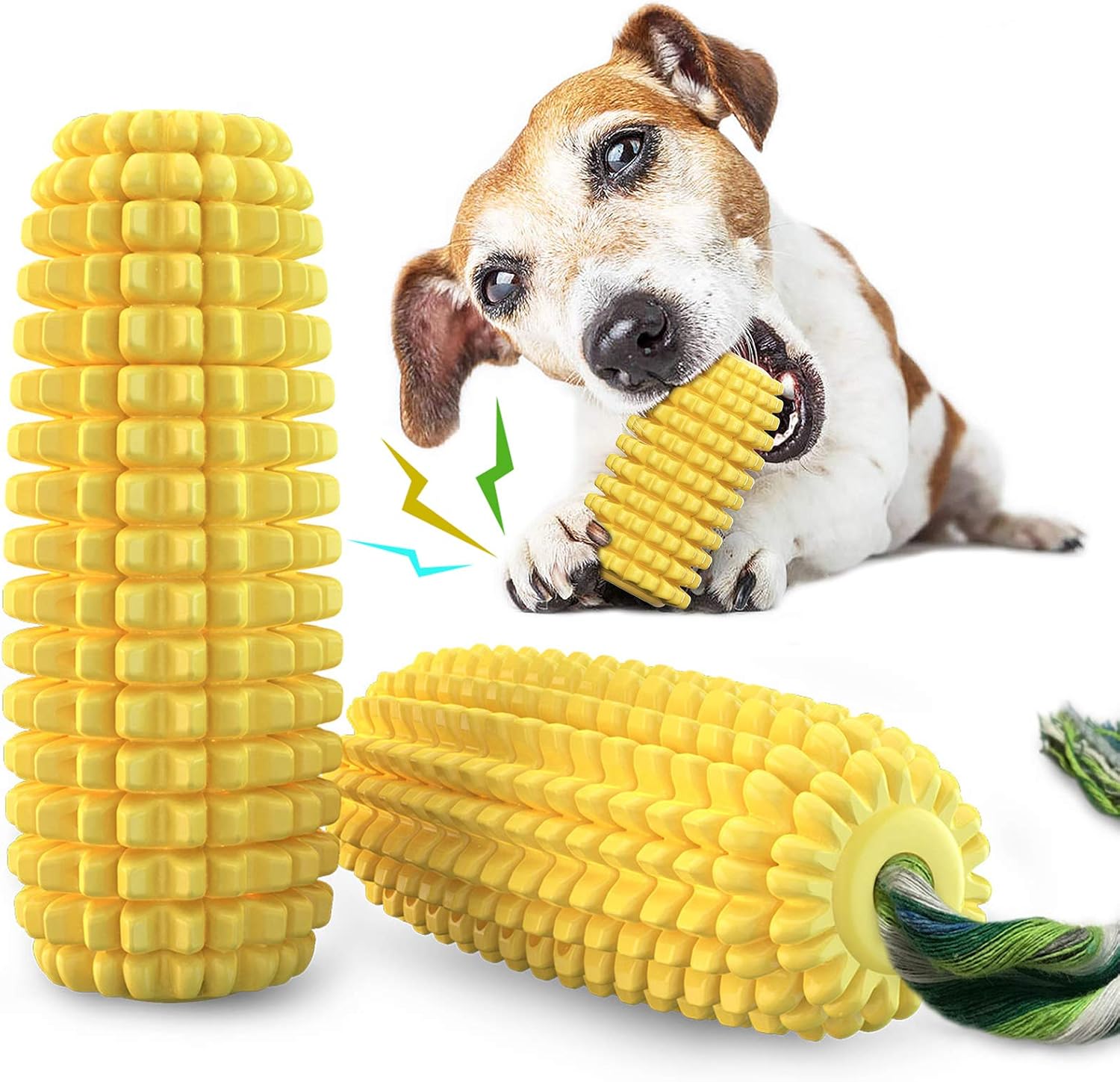 Corn Dog Dog Chew Toys for Aggressive Chewers - Image 1