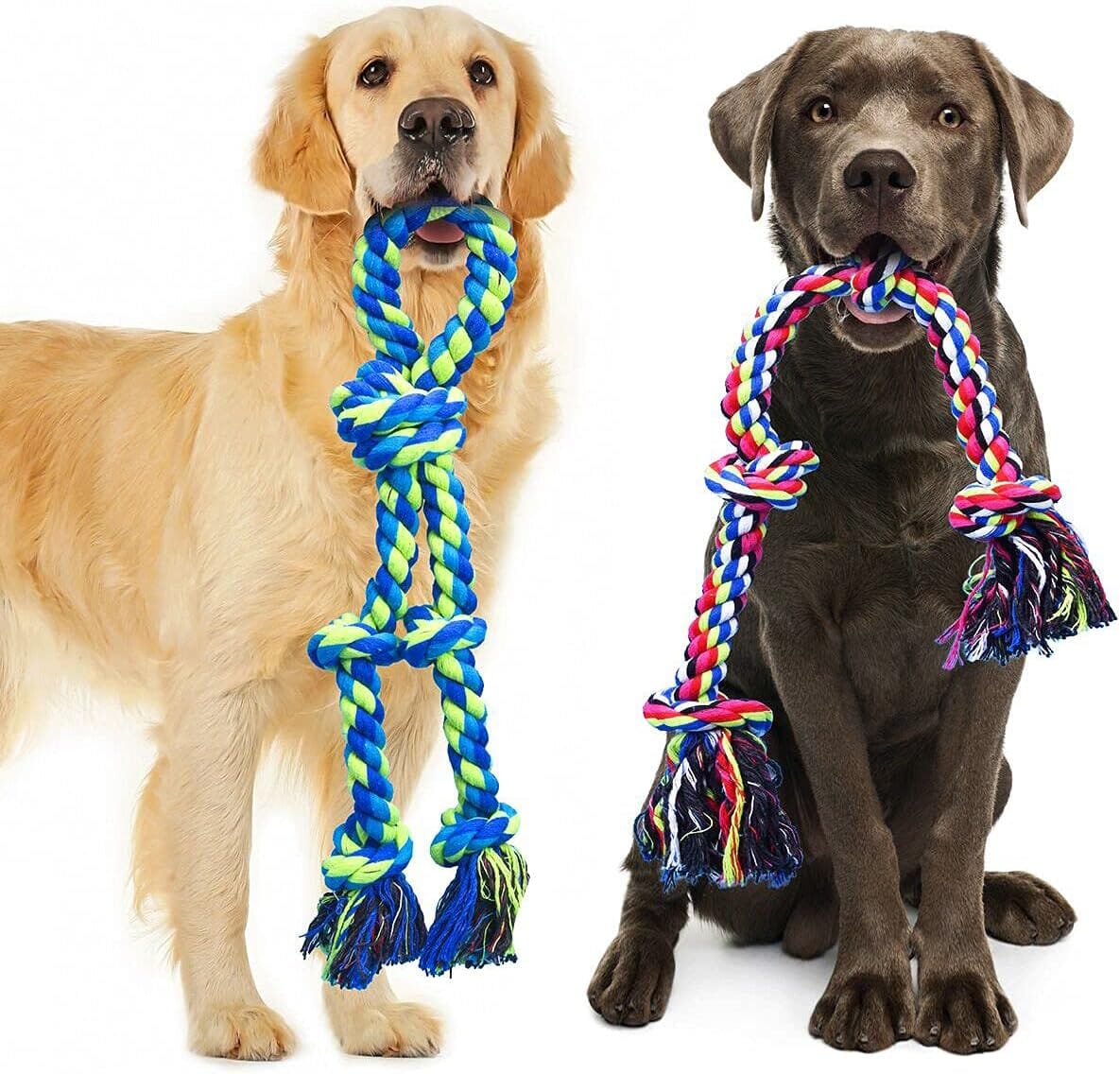 Dog Rope Dog Rope Toys for Large and Medium Aggressive Chewers - Image 1