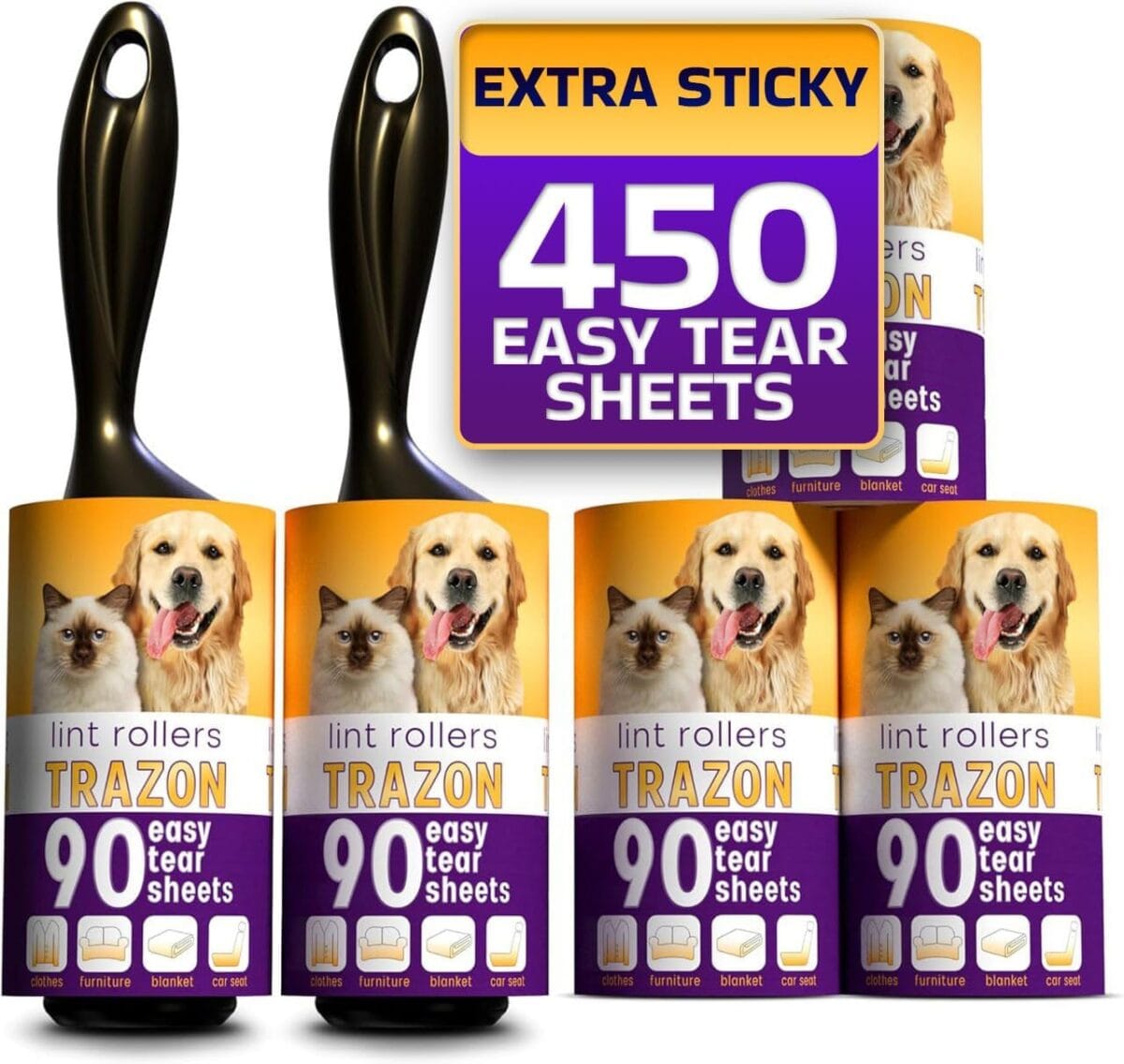 Lint Rollers Pet Hair Value Pack - Image 1