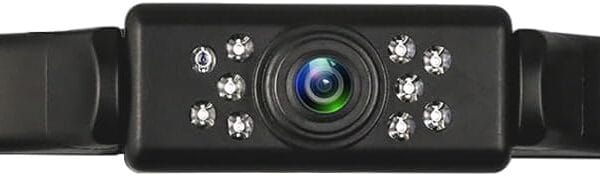 Car Backup Camera HD Night Vision Rear View Camera License Plate Camera with 9 LED Lights, Font & Rear Camera, Wide View Angle, IP69K Waterproof Reverse Camera for Cars,SUV,Trucks,RV, Pickup