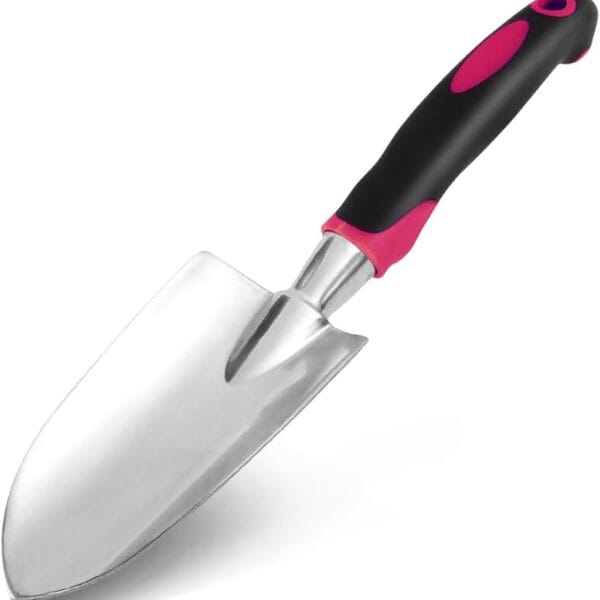 Garden Trowels - NEWGF Heavy-Duty Manganese Steel Super Garden Hand Trowels-Dig, Shovel and Plant -Black/Red