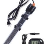 Orlushy Submersible Aquarium Heater,100W Adjustable Fish Tahk Heater with 2 Suction Cups Free Thermometer Suitable for Marine Saltwater and Freshwater
