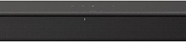 Sony S100F 2.0ch Soundbar with Bass Reflex Speaker, Integrated Tweeter and Bluetooth, (HTS100F), easy setup, compact, home office use with clear sound black