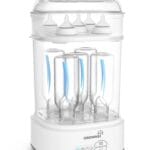 GROWNSY Bottle Sterilizer and Dryer, Compact Electric Steam Baby Bottle Sterilizer (Esterilizador de Biberones), Bottle Sanitizer for Baby Bottles, Pacifiers, Pump Parts