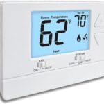 NonProgrammable Thermostat for Home,Single-Stage Systems,Digital Energy-Saving Thermostat,1 Heat/1 Cool, Easy DIY Install, White Backlight