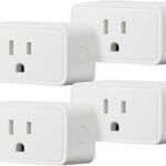 Amazon Basics Smart Plug, Works with Alexa Only, 2.4 GHz Wi-Fi, No Hub Required, 4 Pack, White