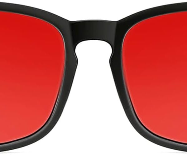 TIJN Sleep Glasses for 99.9% Blue Green Light Blocking Dual AR Coatings Red Lens for Computer Gaming Reduce Eyestrain