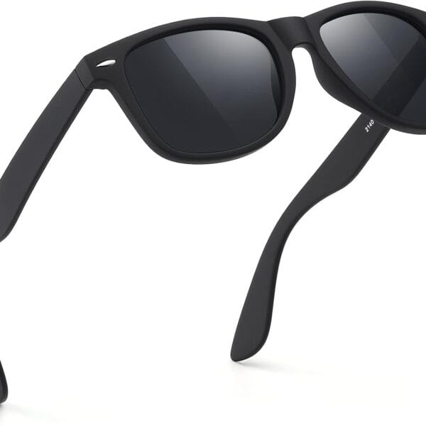 FEIDUSUN Sunglasses Men Polarized Sunglasses for Mens and Womens,Black Retro Sun Glasses Driving Fishing UV Protection