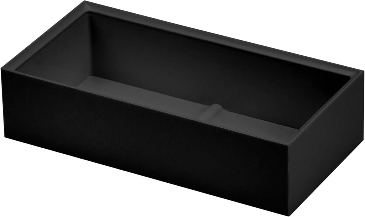 Bostitch Office Konnect Desk Organizer Accessory Tray, Wide, Stacks for Desktop Storage, Black