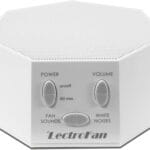 Adaptive Sound Technologies LectroFan Classic White Noise Machine - Compact Sleep Sound Machine for Bedroom, Travel, Study & More - 20 Non-Looping Fan & White Noise Variations - White