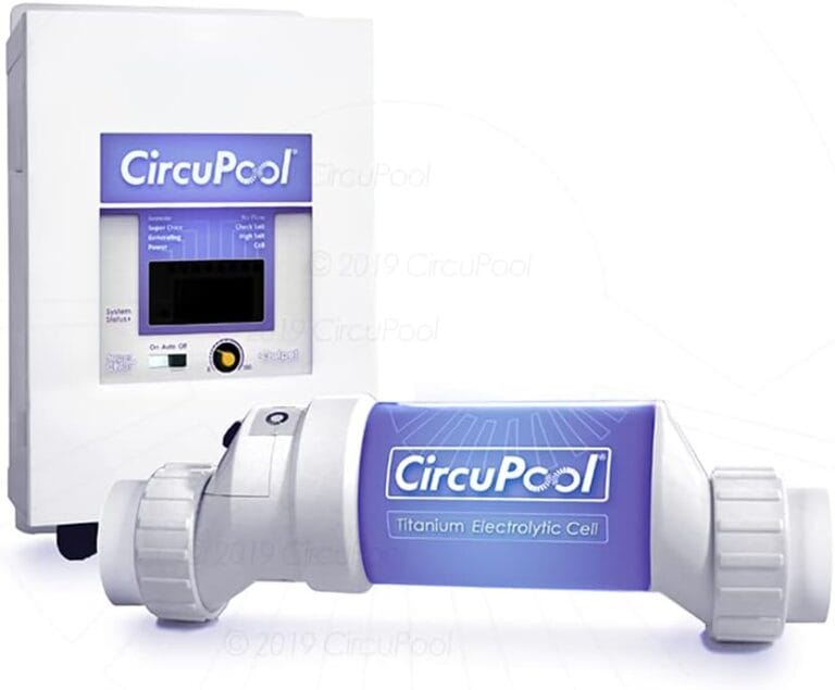 CircuPool Universal25 Saltwater Chlorinator - Complete System with 25k-Gallon Max Titanium Cell & 4 Year Warranty
