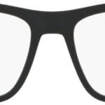 A|X ARMANI EXCHANGE Men's AX3050F Low Bridge Fit Square Prescription Eyeglass Frames, Matte Black/Demo Lens, 55 mm