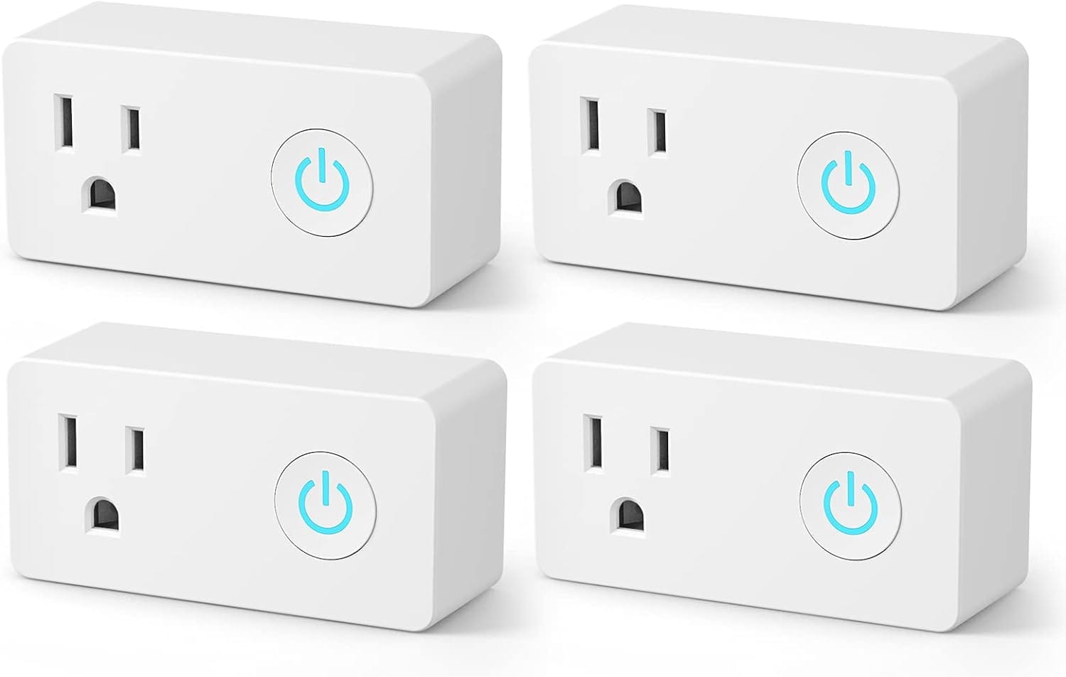BN LINK WiFi Heavy Duty Smart Plug Outlet, No Hub Required With Timer Function, White, Compatible With Alexa And Google Assistant, 2.4 Ghz Network Only (4 Pack) BN-LINK WiFi Heavy Duty Smart Plug Outlet, No Hub Required with Timer Function, White, Compatible with Alexa and Google Assistant, 2.4 Ghz Network Only (4 Pack)