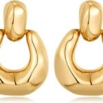 Gold Silver Hoop Dangle Earrings For Women Statement Retro Earrings Multiple Styles Jewelry for Birthday Party Jewelry