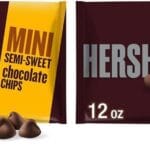 HERSHEY'S Mini Semi-Sweet Chocolate Baking Chips Bag, 12 oz (Pack of 2)