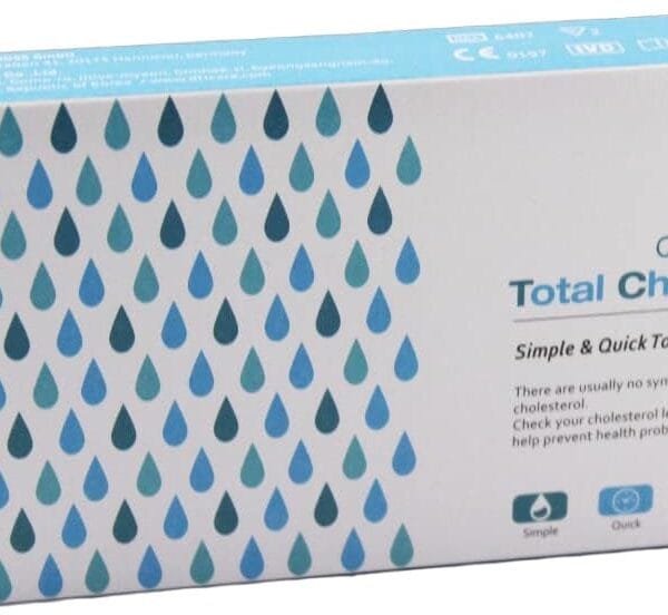 Complete Total Only Cholesterol Test, 2 Tests, Quick, Simple & Easy-to-Use, Clear Easy to Read Results, Detects Cholesterol Levels in Your Blood