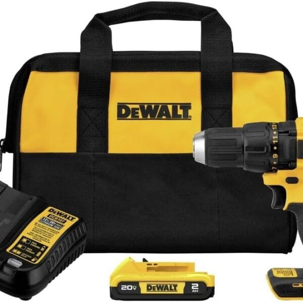 DEWALT 20V MAX Cordless Drill Driver, 1/2 Inch, 2 Speed, XR 2.0 Ah Battery and Charger Included (DCD777D1)