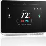vine Programmable Thermostat for House with 4.3" Touch Screen, WiFi Smart Home Thermostat for AC and Heating, App/Voice Control, Compatible with Alexa and Google Assistant, C-Wire Required, TJ-919T