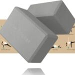 Trideer 9"x6"x3" Yoga Blocks, High Density EVA Foam Blocks 2 Pack, Supportive, Lightweight & Odor Resistant, Yoga Essentials and Accessories for Yogi & Yogini