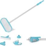 Intex 28003E Deluxe Above Ground Pool Maintenance Kit for Minimum 800 GPH Flow Rates with Vacuum, 110" Pole, Wall Brush and 24' Hose (Color May Vary)