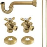 Kingston Brass KPK107P Trimscape Plumbing Supply Kit Combo, Brushed Brass
