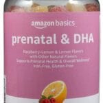 Amazon Basics Prenatal & DHA Gummy, Rasberry & Lemon Flavor, 90 Count (Previously Solimo)