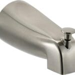 Slip Fit Tub Spout with Pull-Up Diverter for 1/2 inch Copper Tube, Brushed Nickel