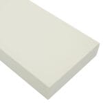 Tangent Poly Lumber - Bright White, 2x4 (1.5" x 3.5"), 72" Length - HDPE Plastic Board for Outdoor Furniture and More