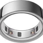 Oura Ring 4 - Silver - Size 8 - Smart Ring - Size First with Oura Ring 4 Sizing Kit - Sleep Tracking Wearable - Heart Rate - Fitness Tracker - Up to 8 Days of Battery Life